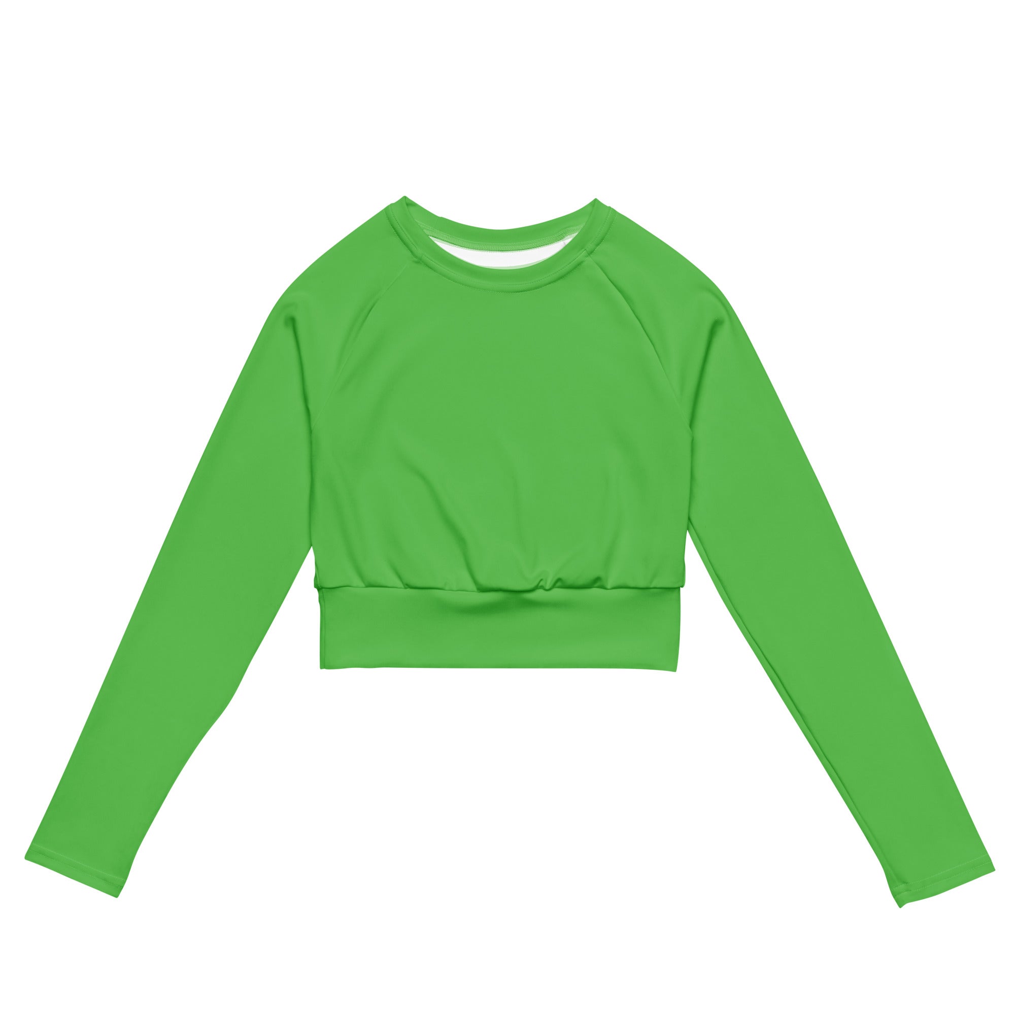 SHE REBEL - Mantis Green Recycled Crop Top UPF 50+